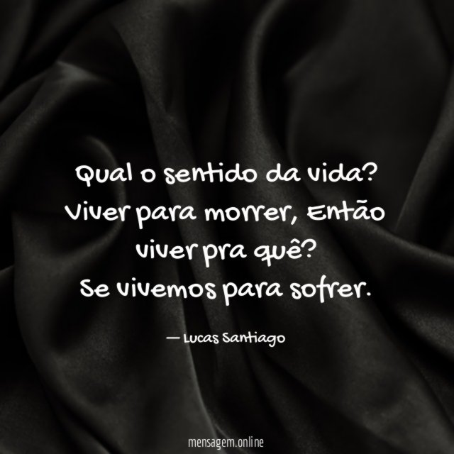 Qual o sentido da vida