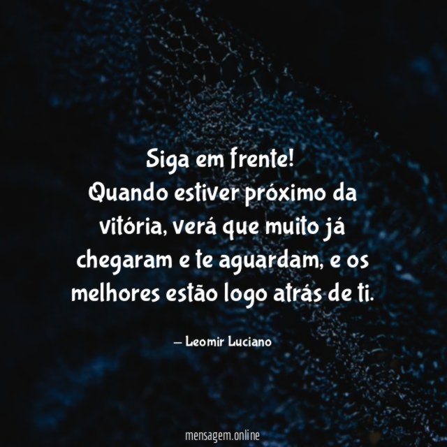 Siga em frente