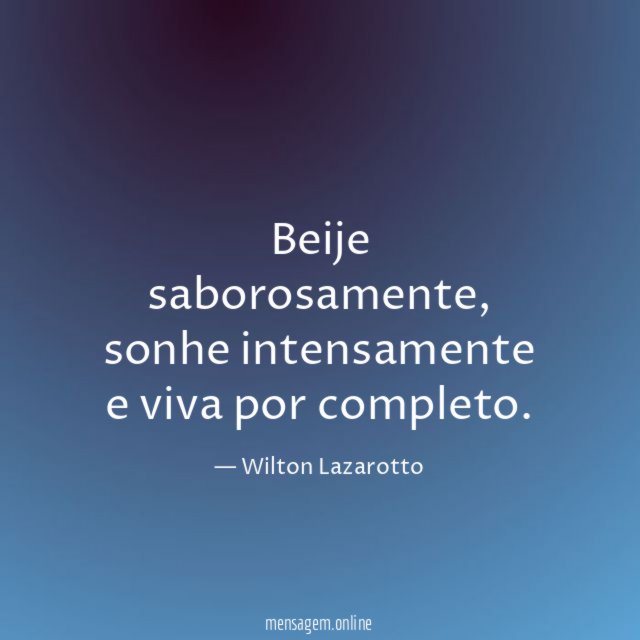 Beije saborosamente