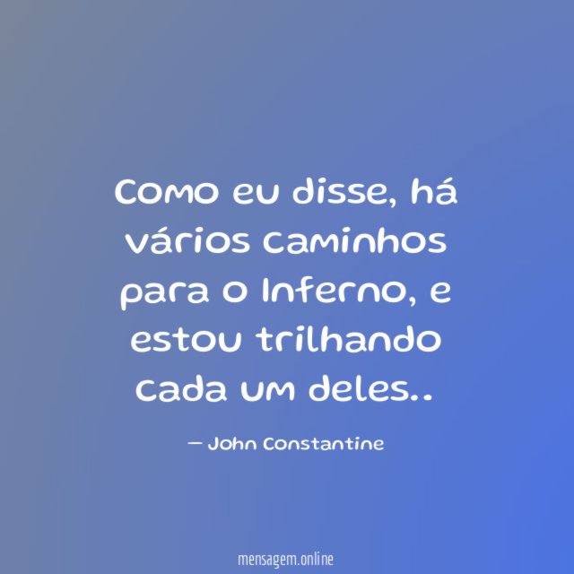 Como eu disse