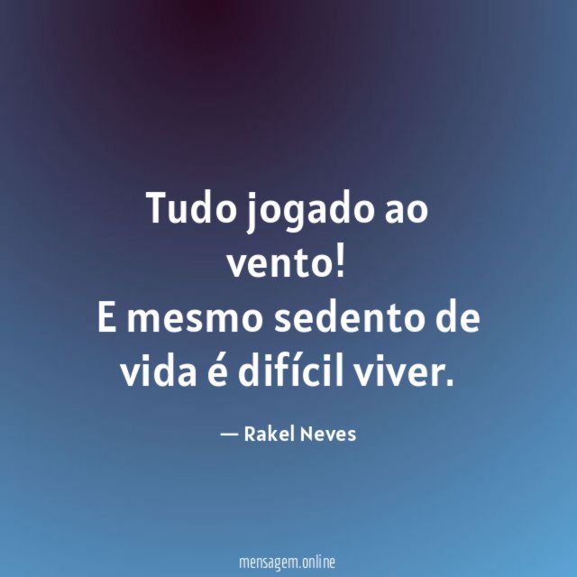 Tudo jogado ao vento