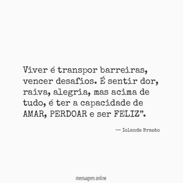 Viver é transpor barreiras