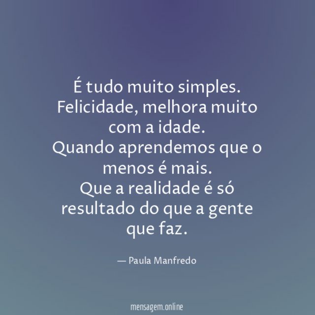 É tudo muito simples