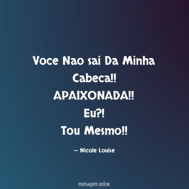 Voce Nao sai Da Minha Cabeca