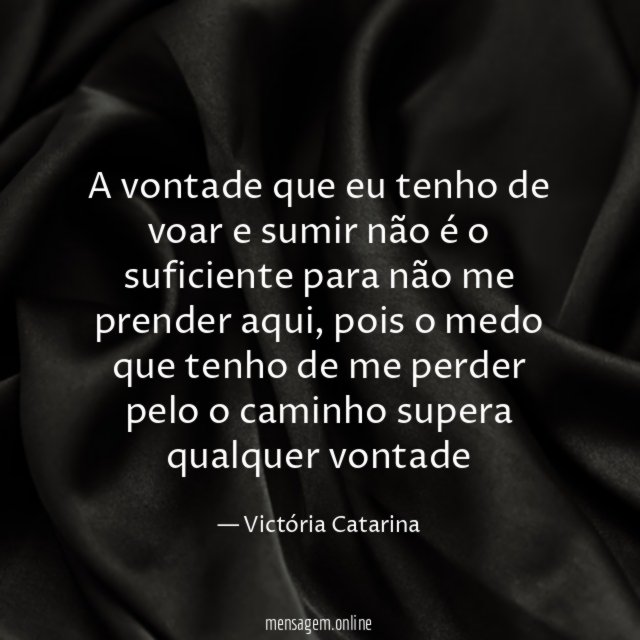 A vontade que eu tenho de voar