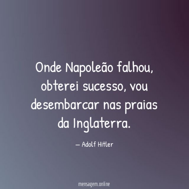 Onde Napoleão falhou