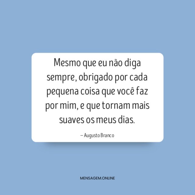 Mesmo que eu não diga sempre