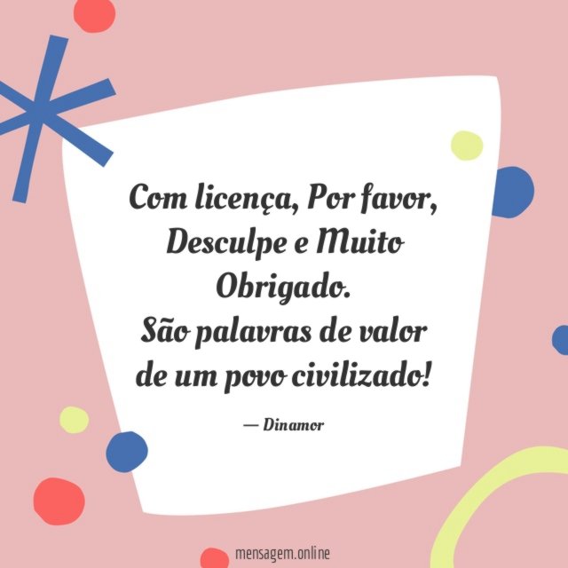 Com licença
