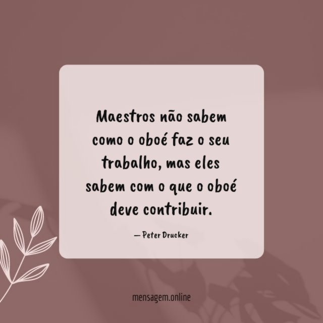 Maestros não sabem como o oboé faz o seu trabalho