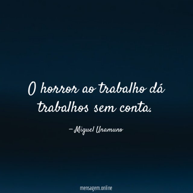 O horror ao trabalho dá trabalhos sem conta