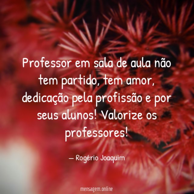 Professor em sala de aula não tem partido