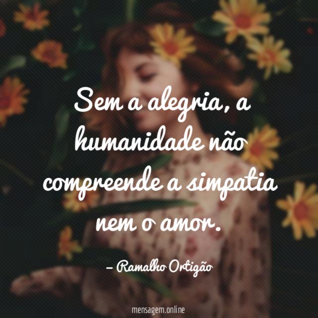 Sem a alegria
