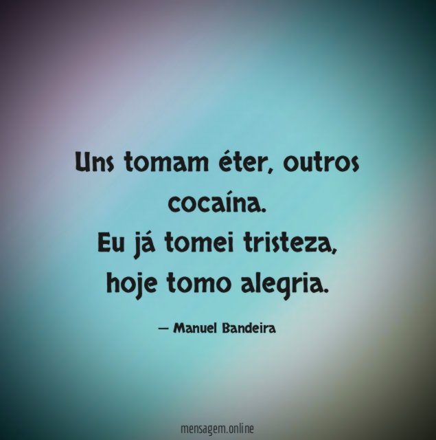 Uns tomam éter