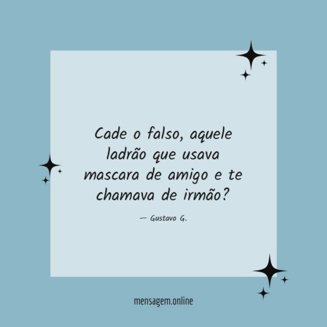 Cade o falso