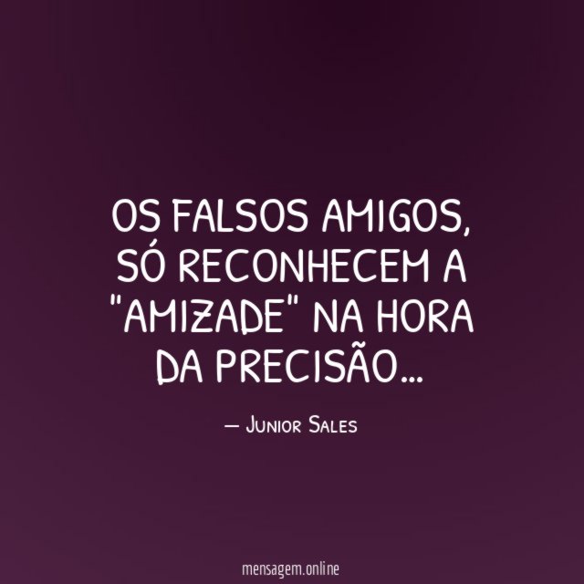Os falsos amigos