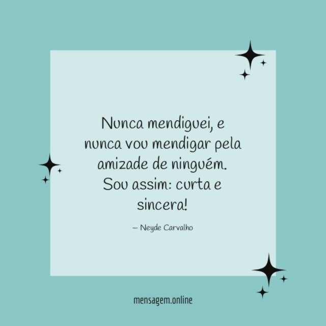 Nunca mendiguei