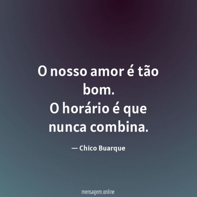 O nosso amor é tão bom