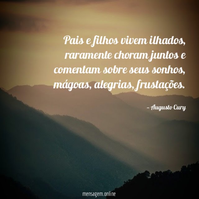 Pais e filhos vivem ilhados