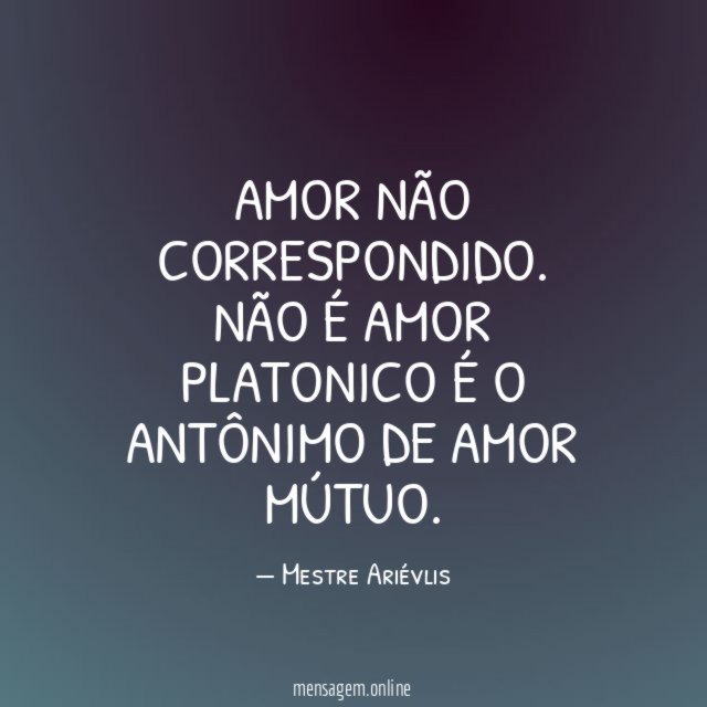 Amor não correspondido