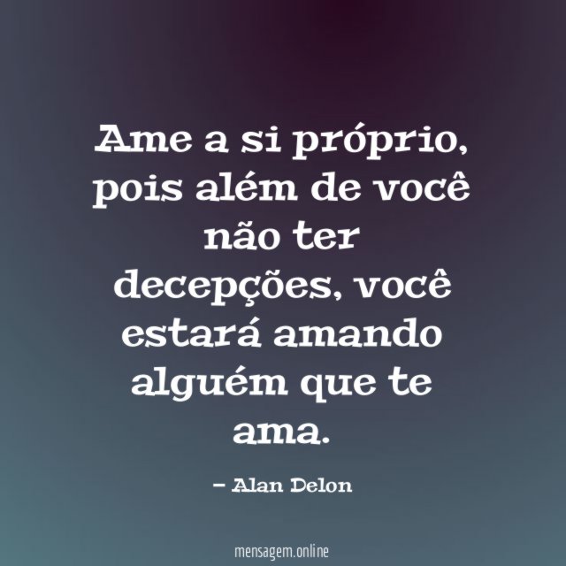 Ame a si próprio