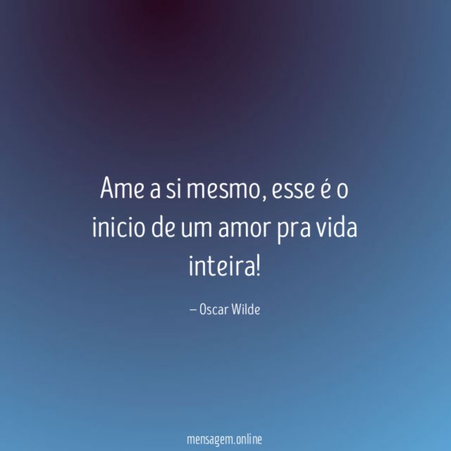 Ame a si mesmo