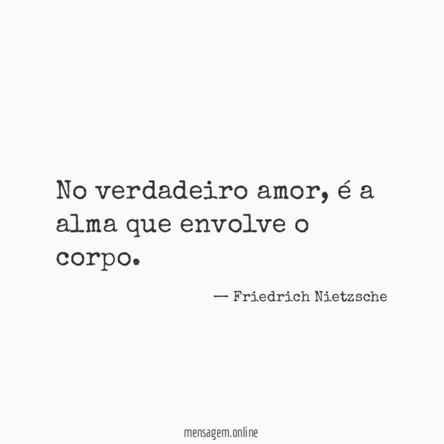 No verdadeiro amor