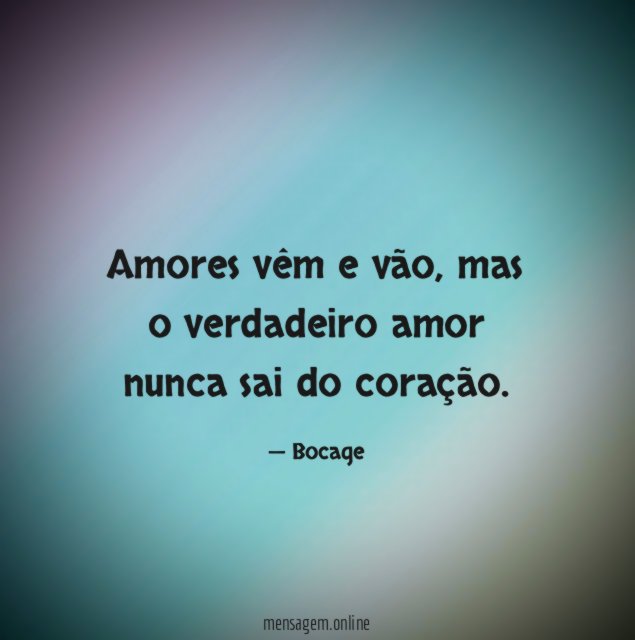Amores vêm e vão