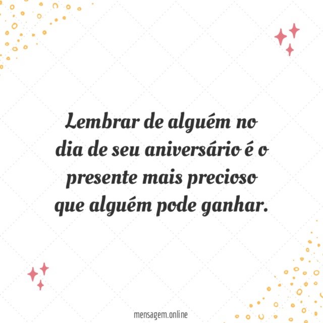 Lembrar de alguém no dia de seu aniversário