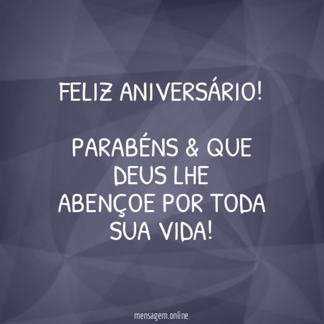 FELIZ ANIVERSÁRIO