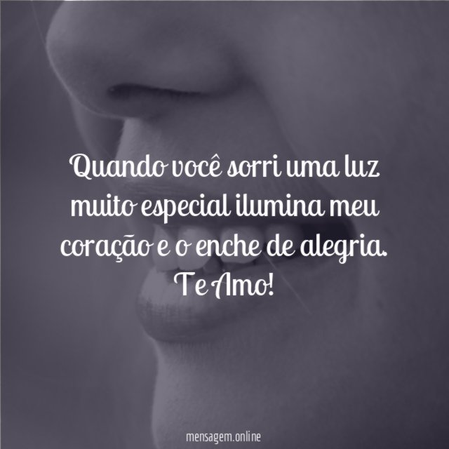 Quando você sorri, amor