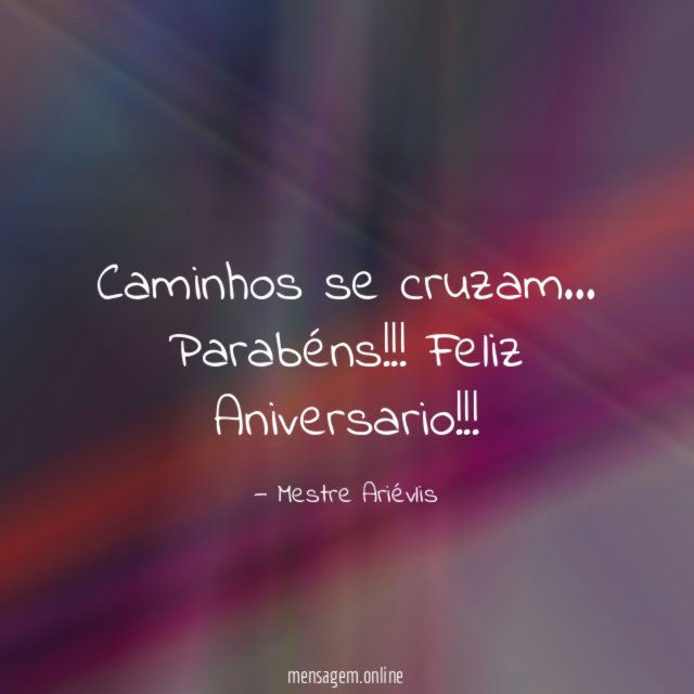 Caminhos se cruzam