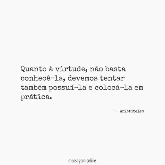 Quanto à virtude