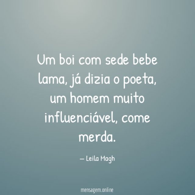 Um boi com sede bebe lama