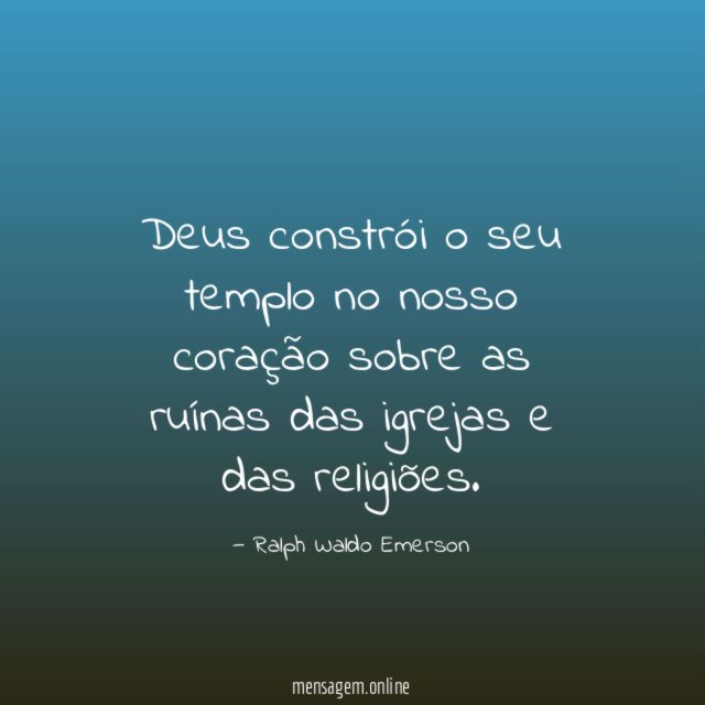 Deus constrói o seu templo no nosso coração