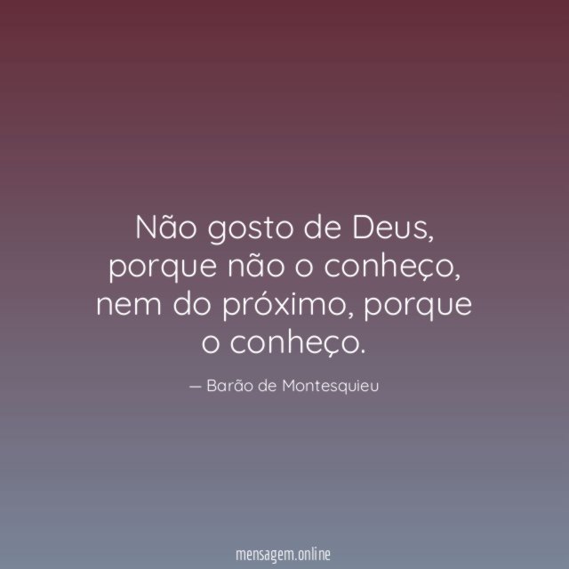 Não gosto de Deus