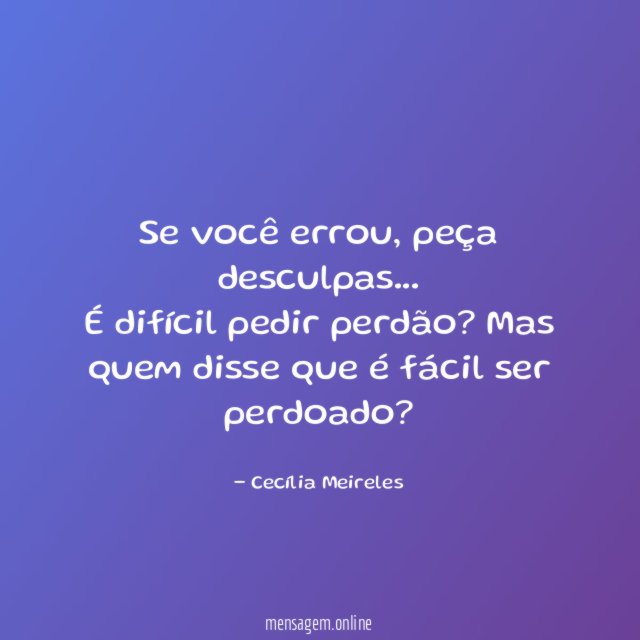 Se você errou