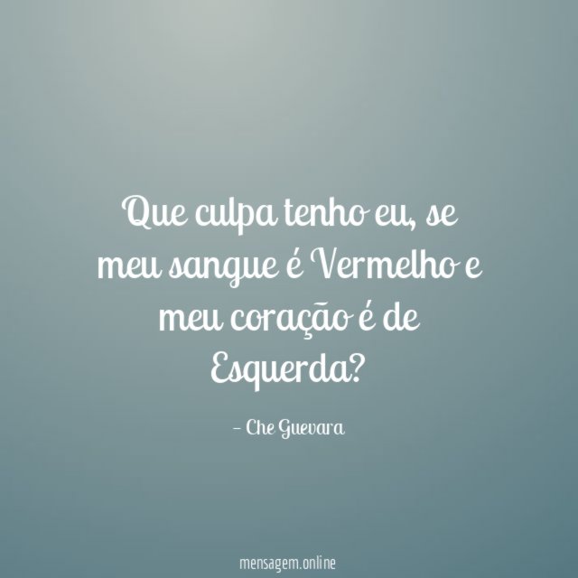 Que culpa tenho eu
