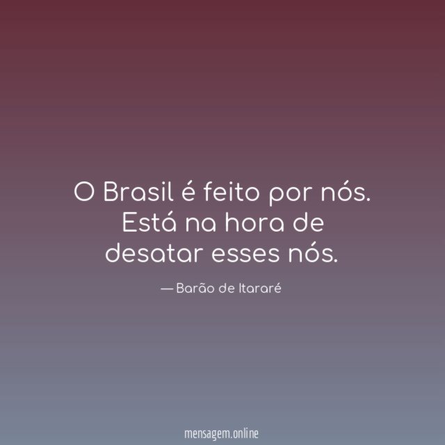 O Brasil é feito por nós