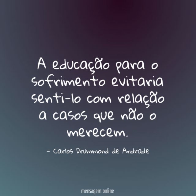 A educação para o sofrimento evitaria senti-lo com