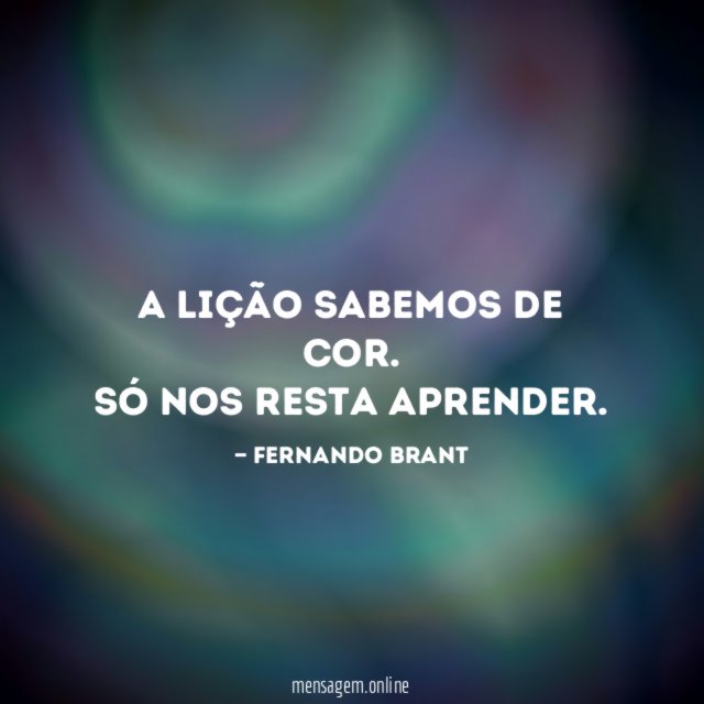 A lição sabemos de cor