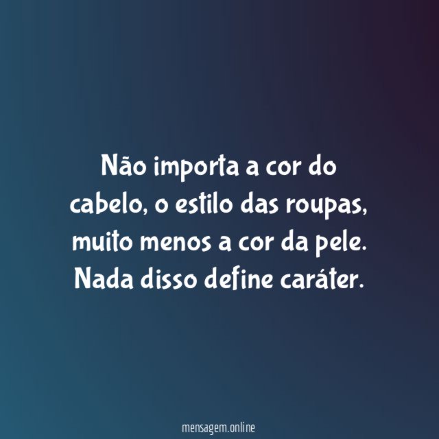 Não importa a cor do cabelo