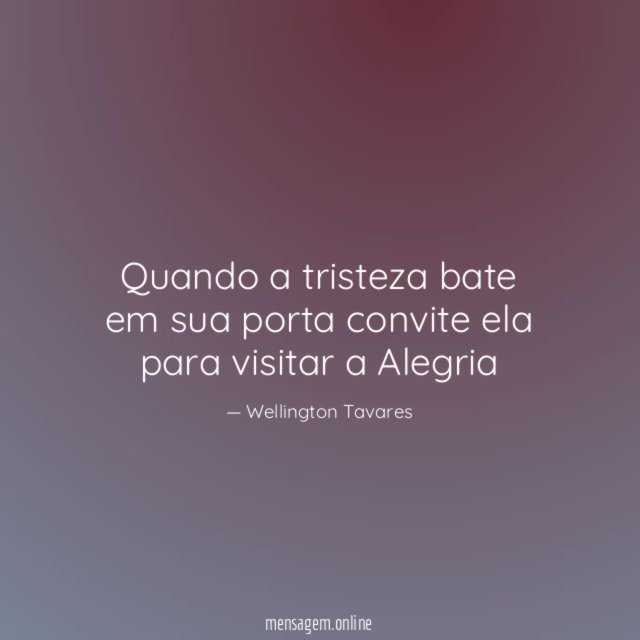 Quando a tristeza bate em sua porta