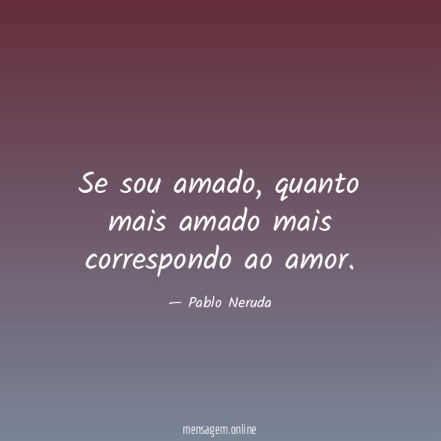 Se sou amado