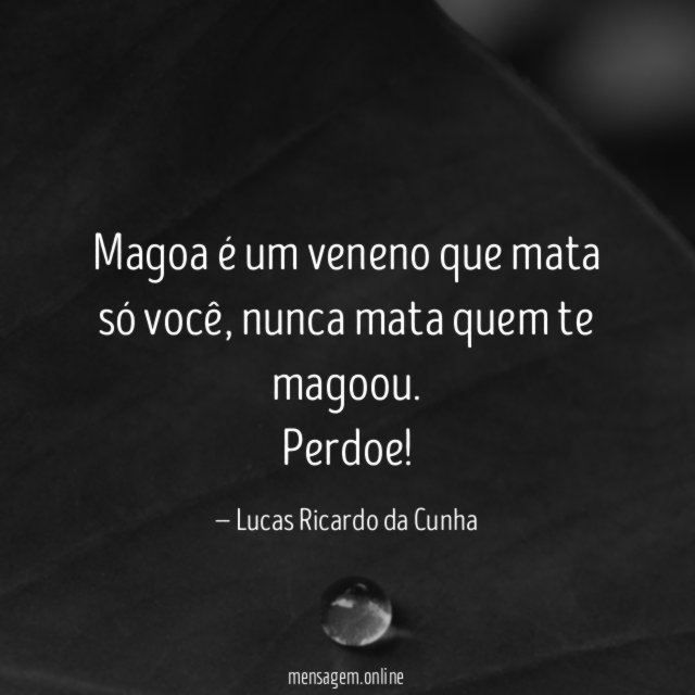 Magoa é um veneno que mata só você