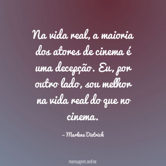 Na vida real