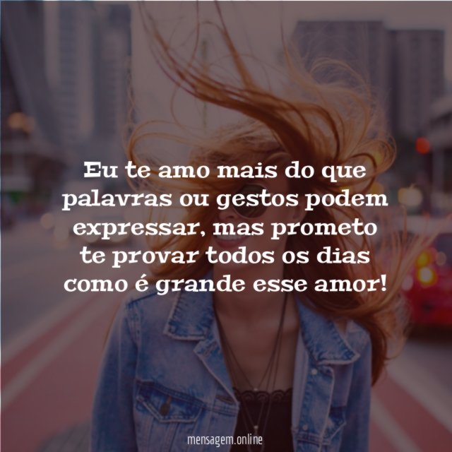Provarei como é grande esse amor
