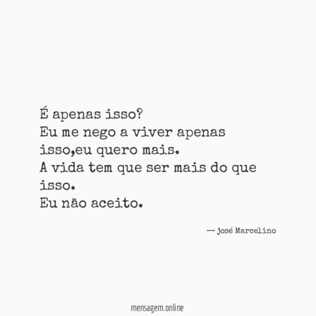 É apenas isso