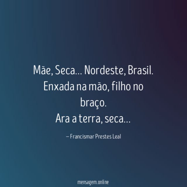 Mãe, Seca…