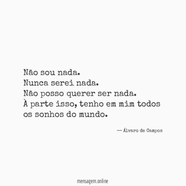 Não sou nada