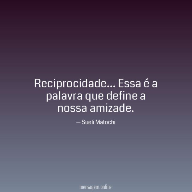 Reciprocidade